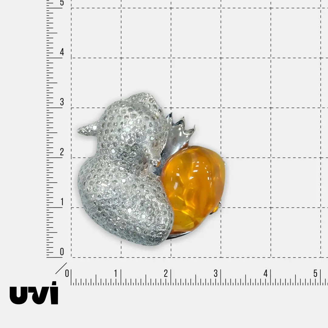 Кольцо из белого золота с огненным опалом
