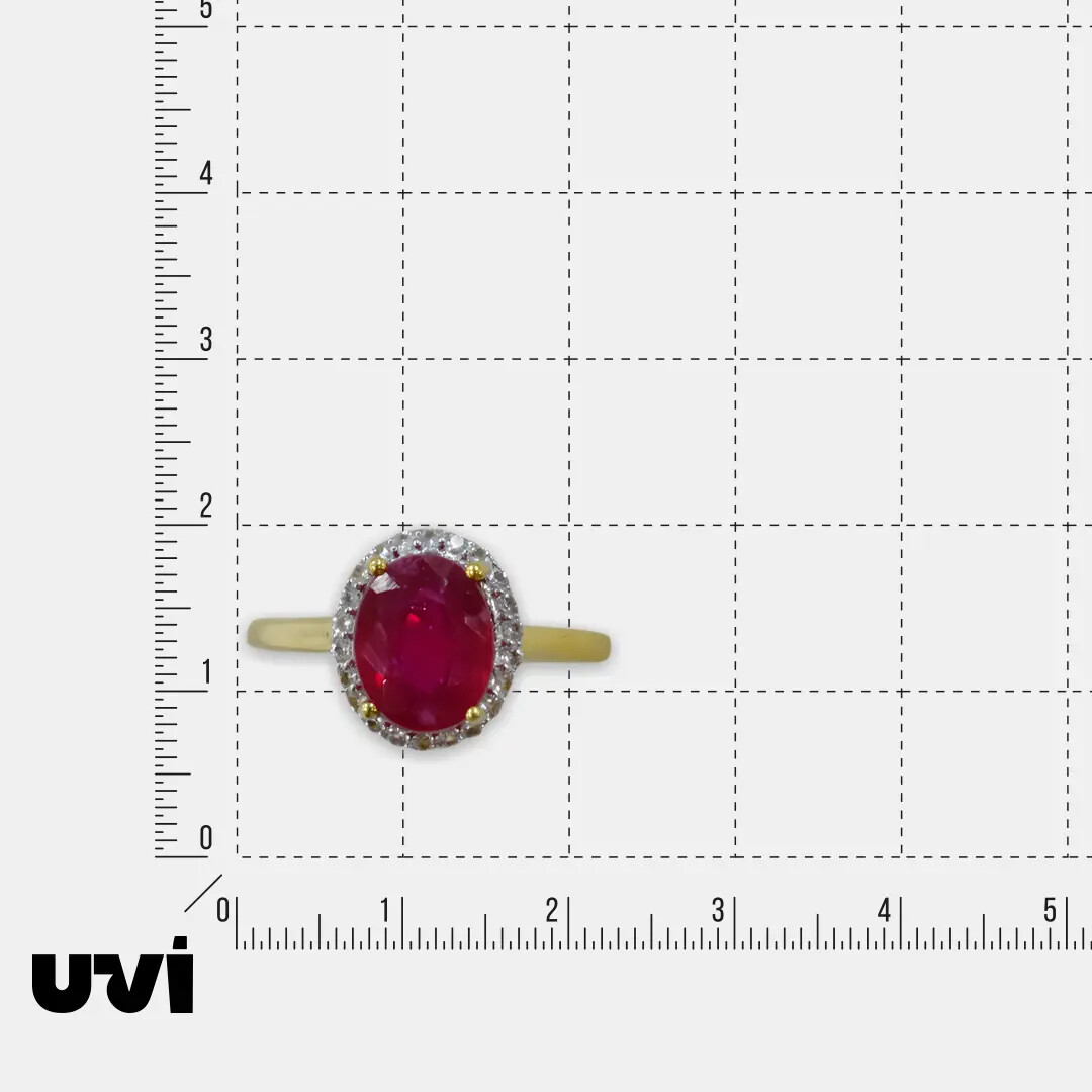 Серебряное кольцо с рубином