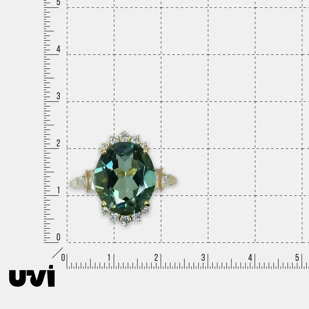 Серебряное кольцо с празиолитом