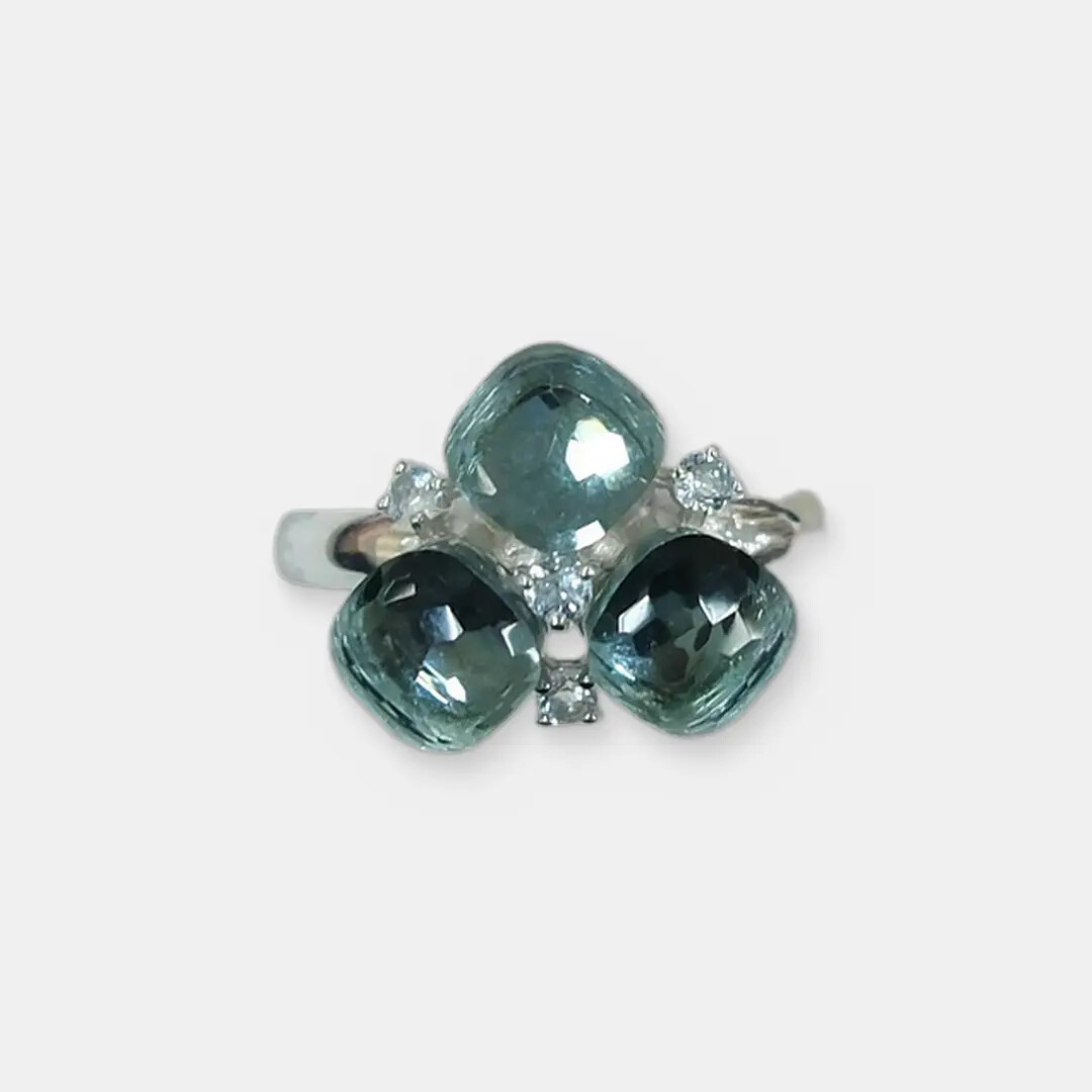 Серебряное кольцо с кварцем