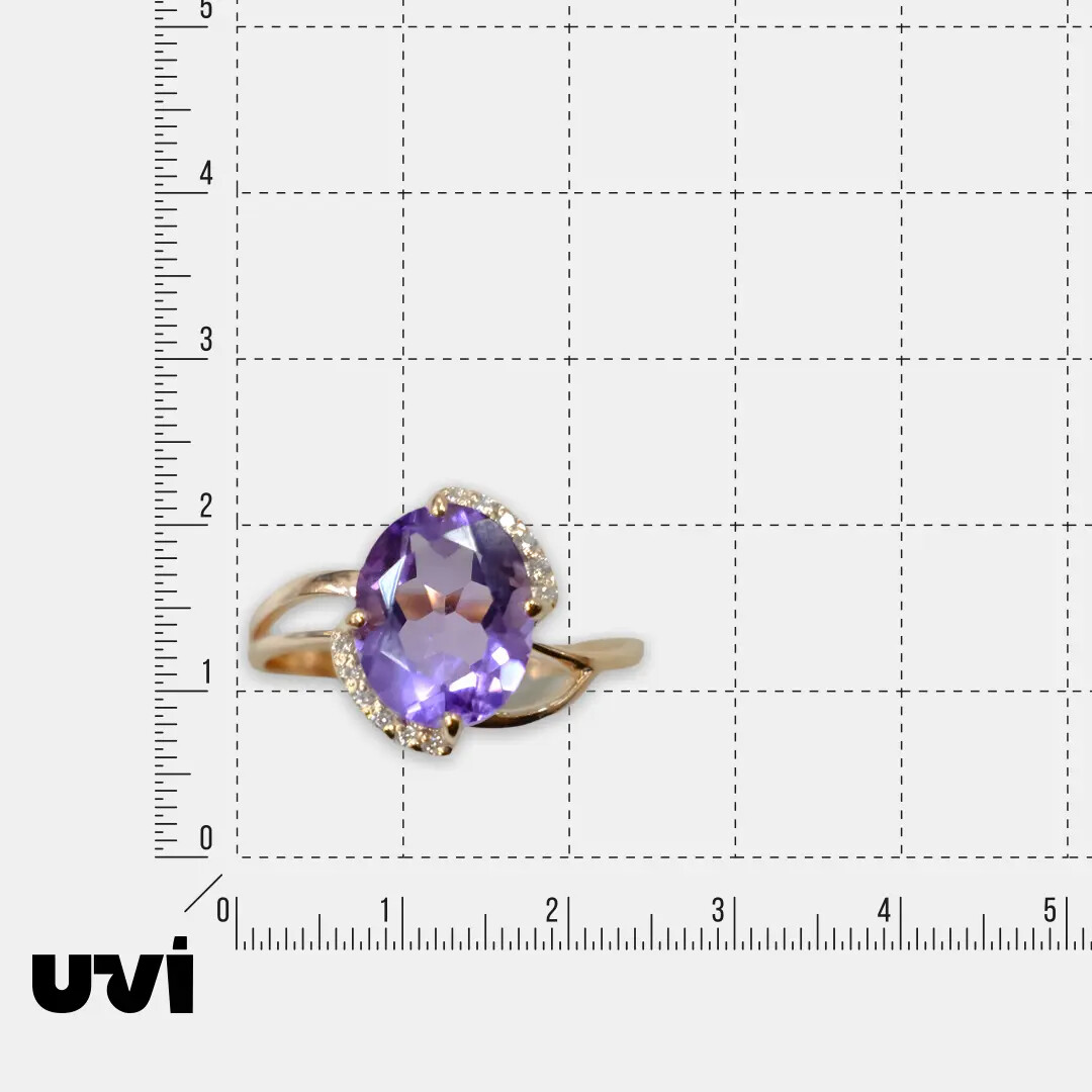 Серебряное кольцо с аметистом
