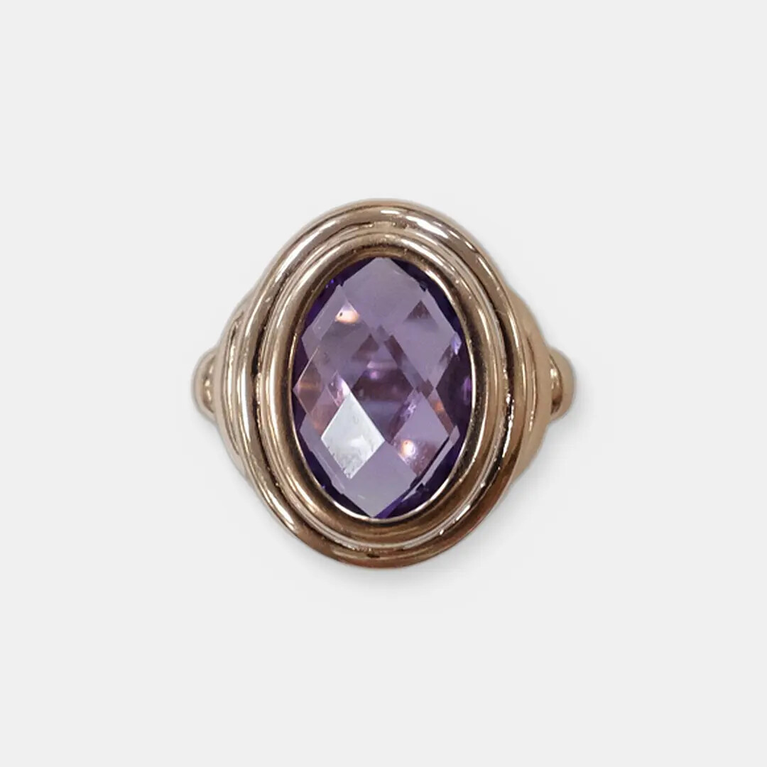 Серебряное кольцо с аметистом