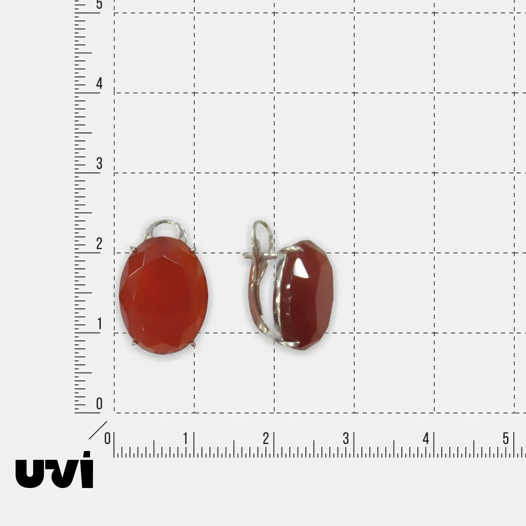 Серебряные серьги с агатами