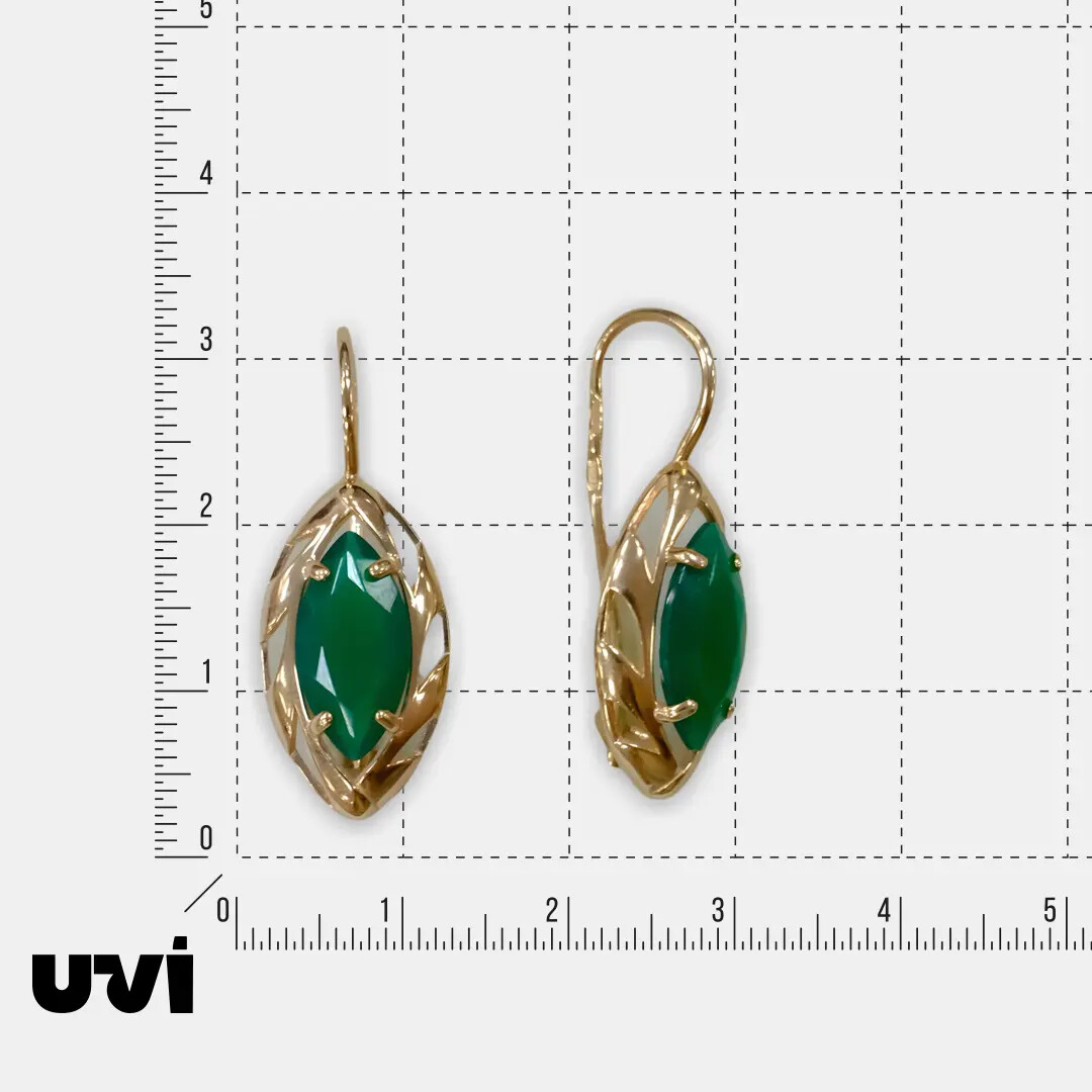 Серебряные серьги с агатами