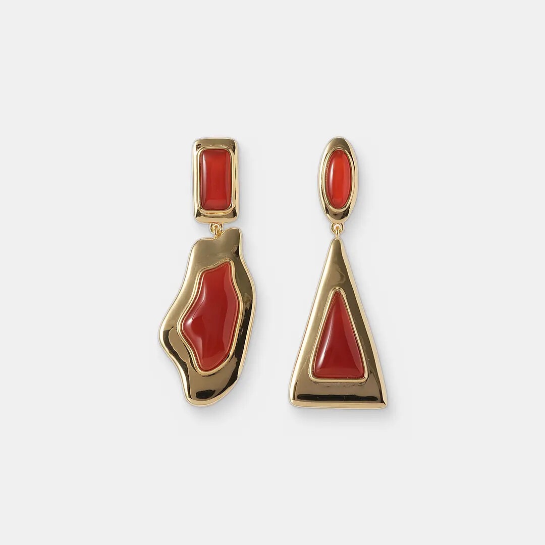 Серебряные серьги с агатами