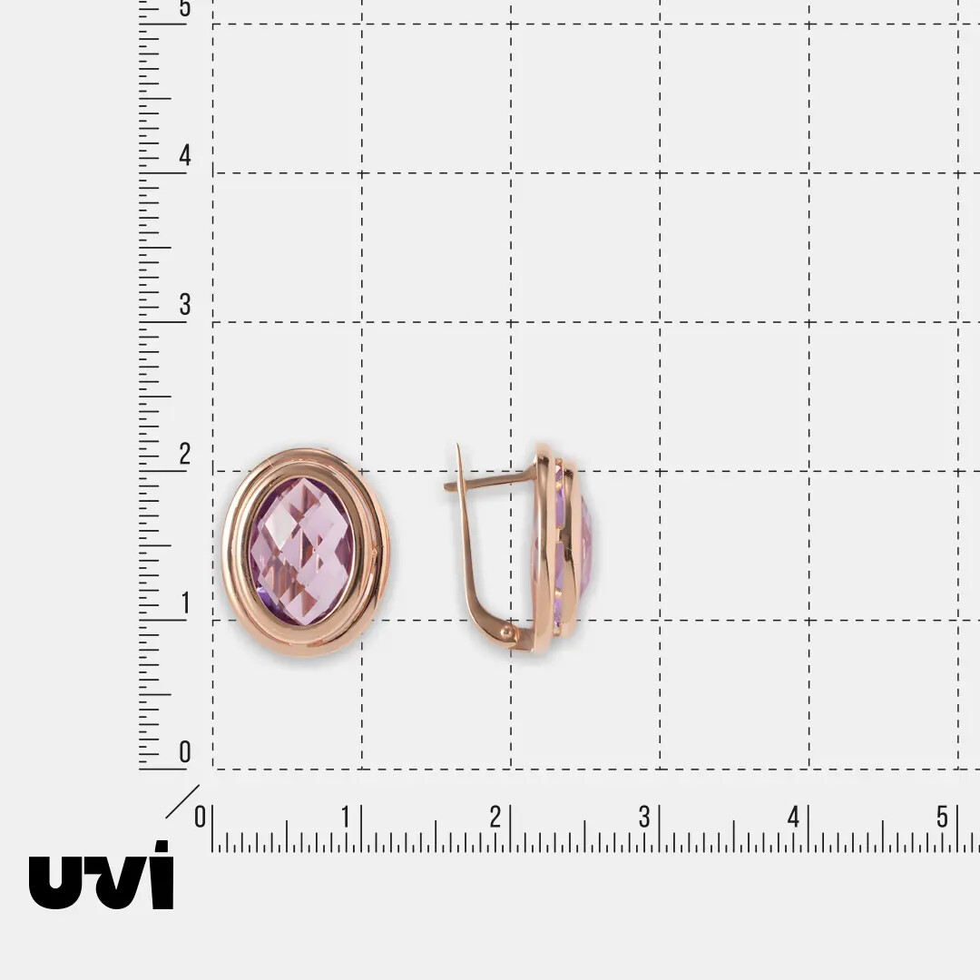 Серебряные серьги с аметистами