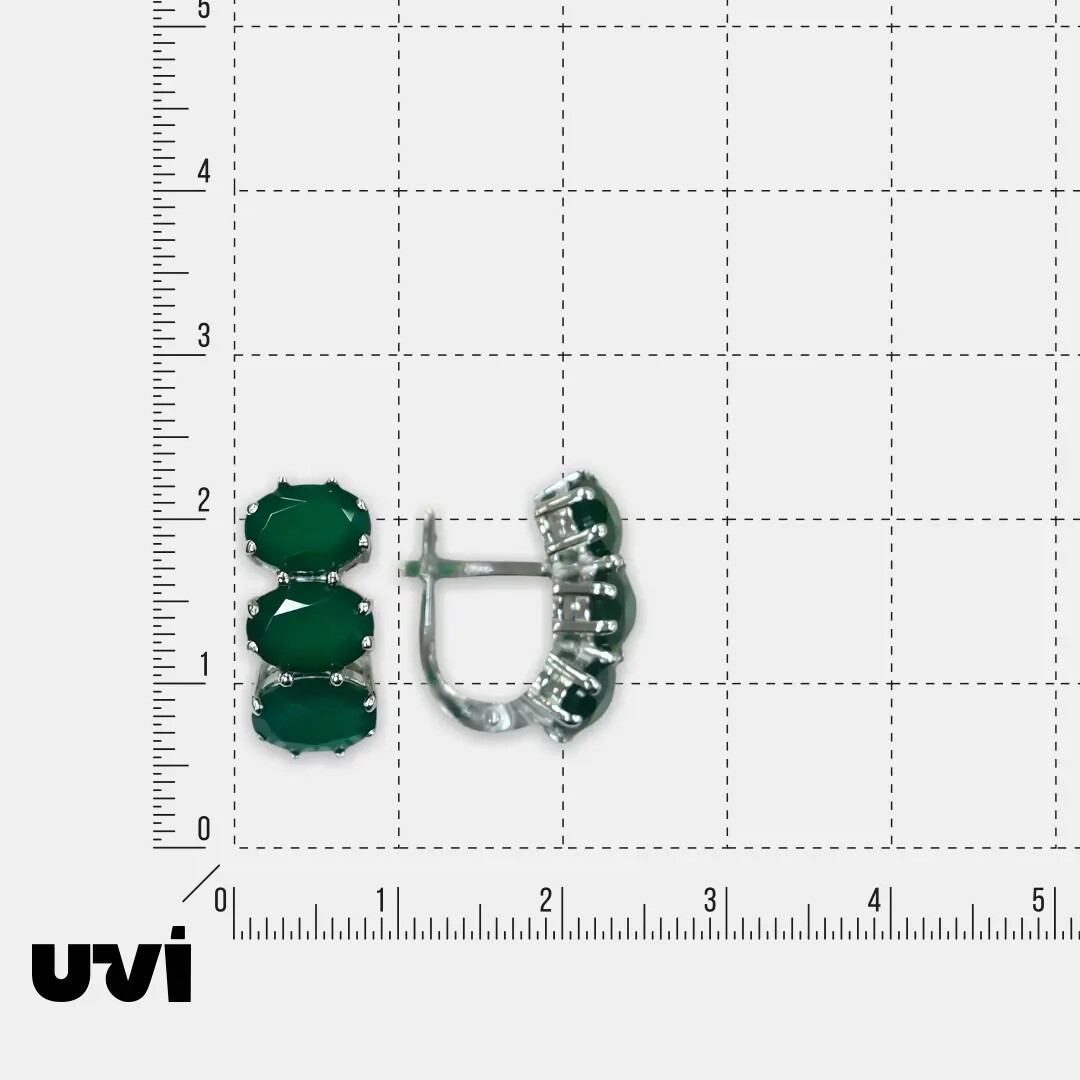 Серебряные серьги с агатами
