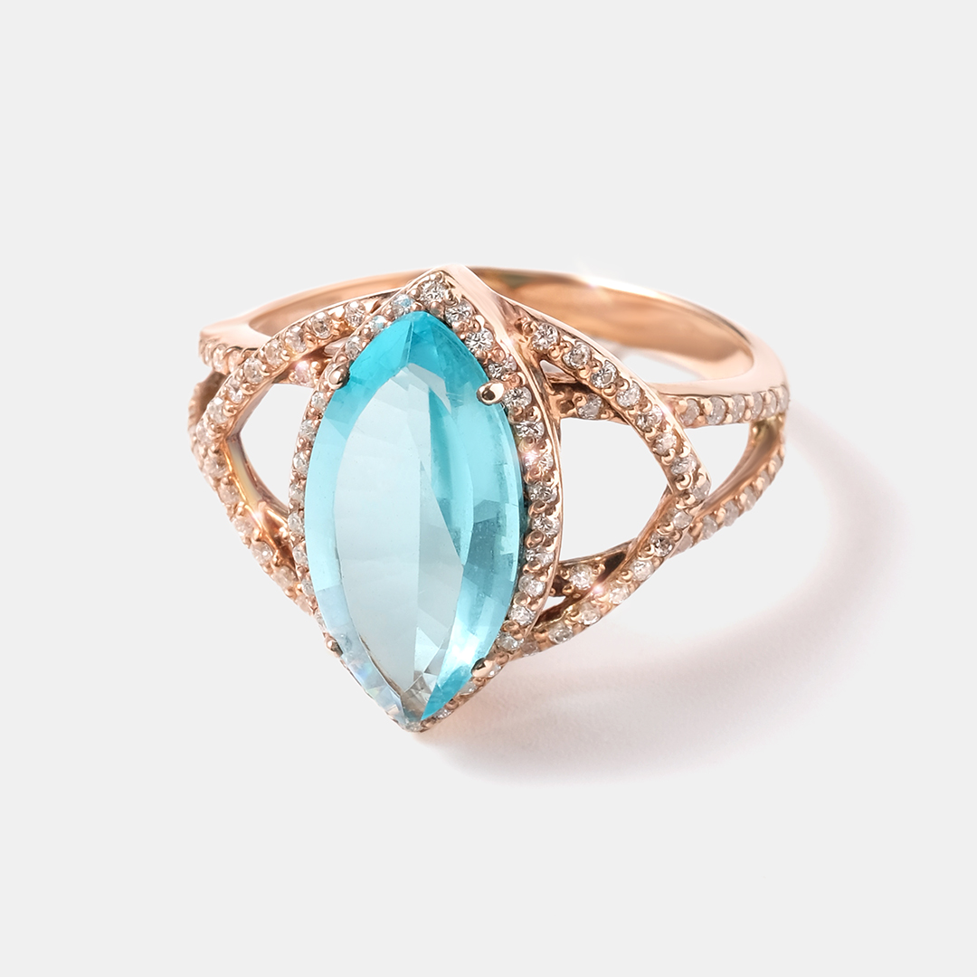 Серебряное кольцо с кварцем