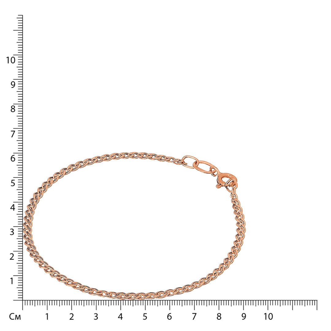 Золотой браслет 585 пробы; плетение Нонна;