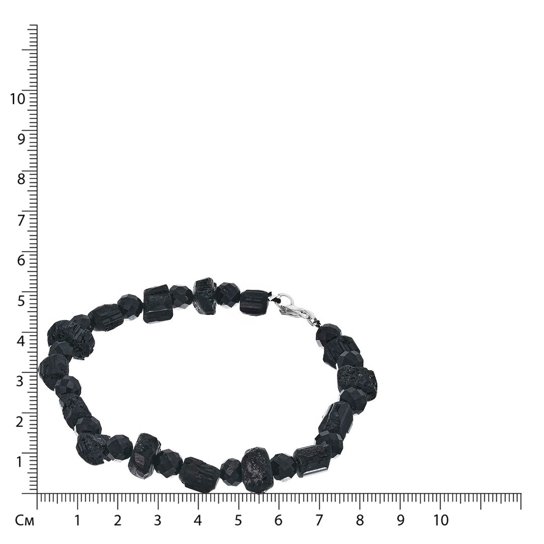 Браслет из черного турмалина