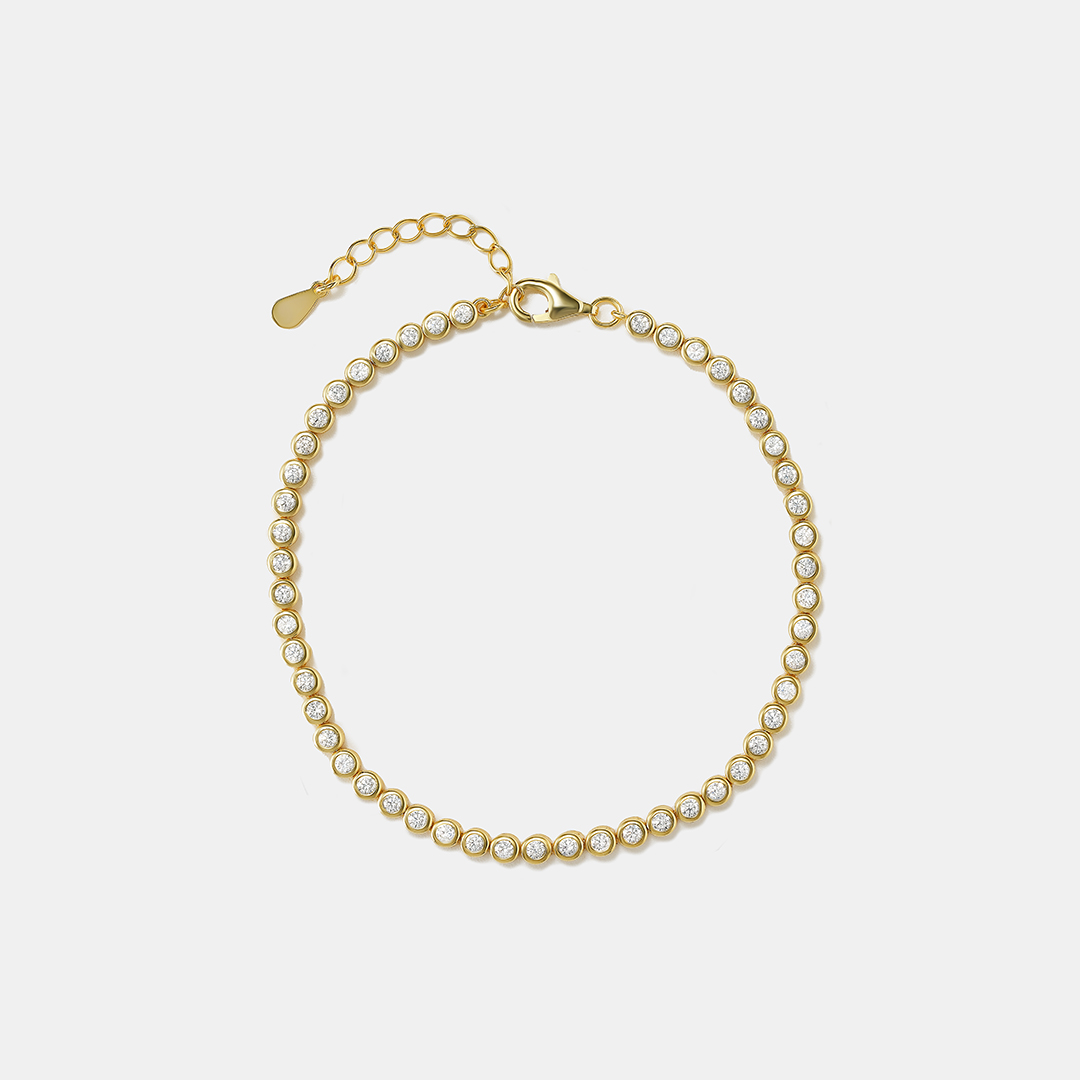 Серебрняый браслет с кубическим цирконием