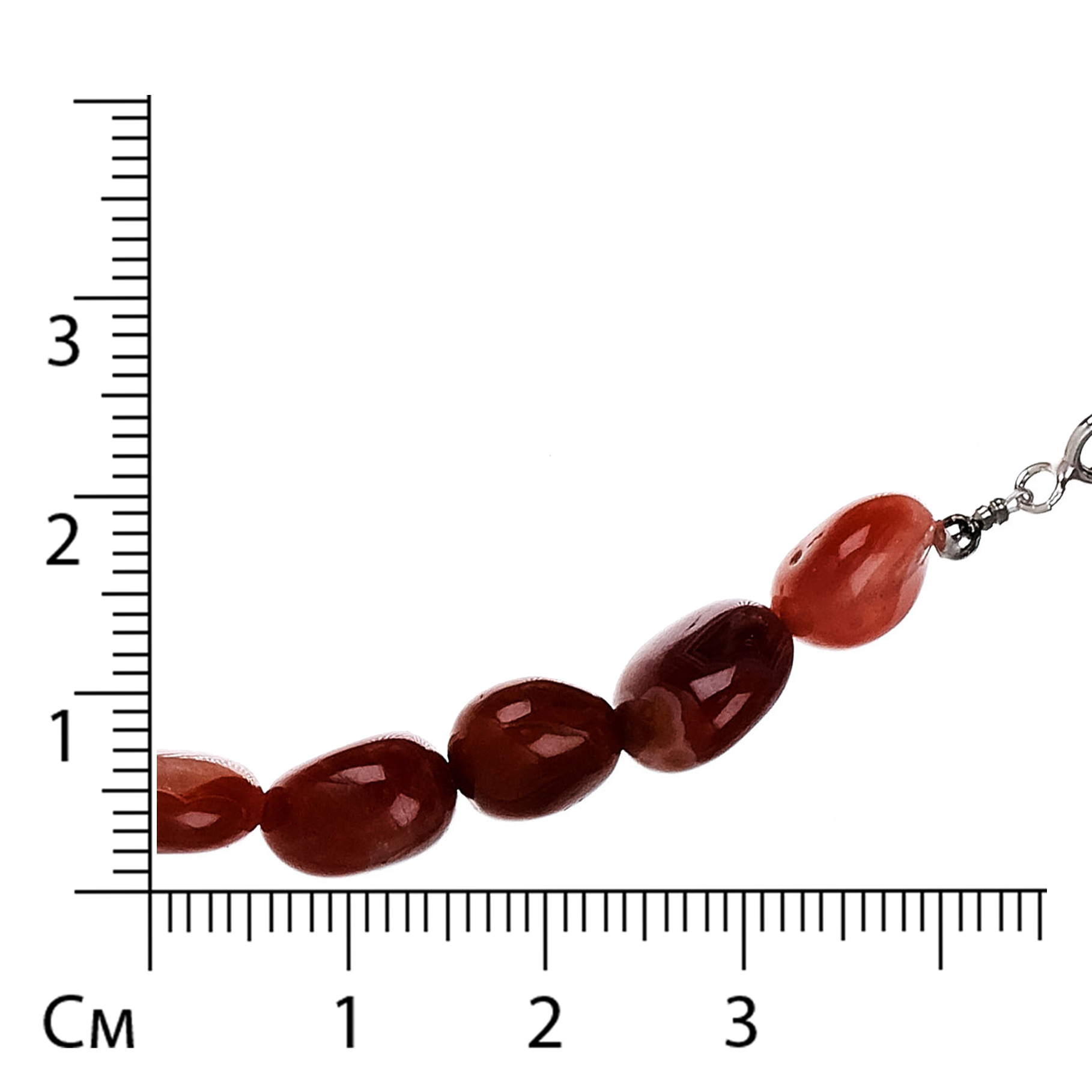 Бусы из сердолика