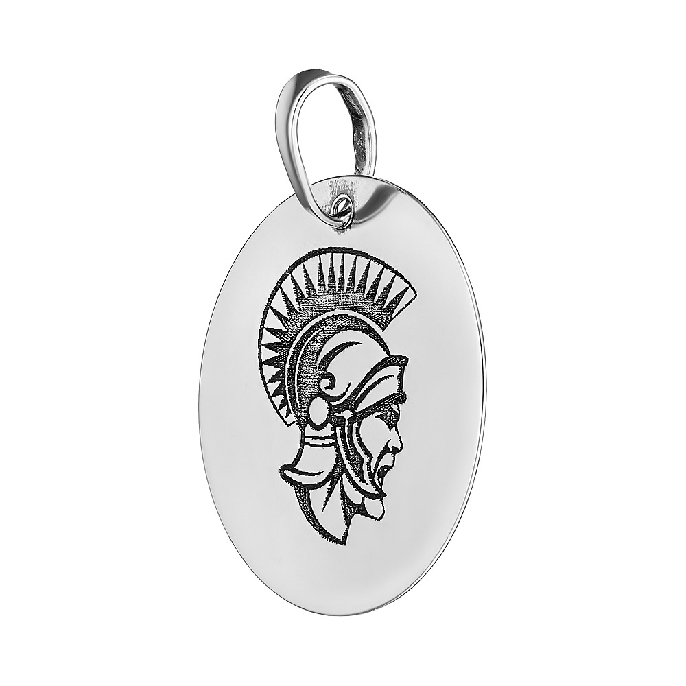 Серебряная подвеска 925 пробы; оксидирование; "Veni, vidi, vici";