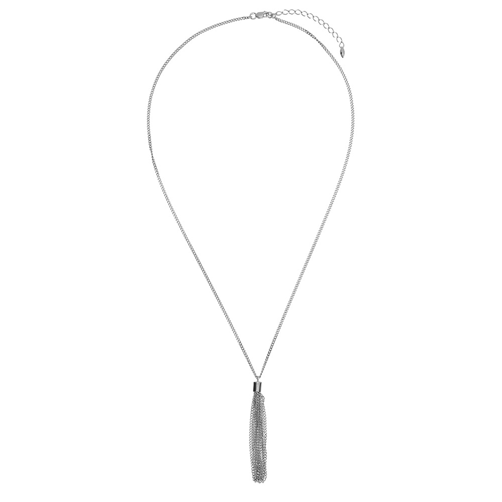 Серебряное колье 925 пробы; плетение Панцирное; с удлинением;