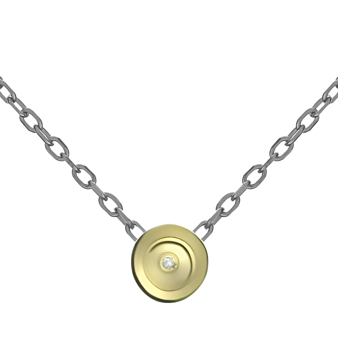 Серебряное колье 925 пробы; плетение Якорное; с эл.золочения; вставки 1 Бр.Кр-17 0,045 2/2Б;