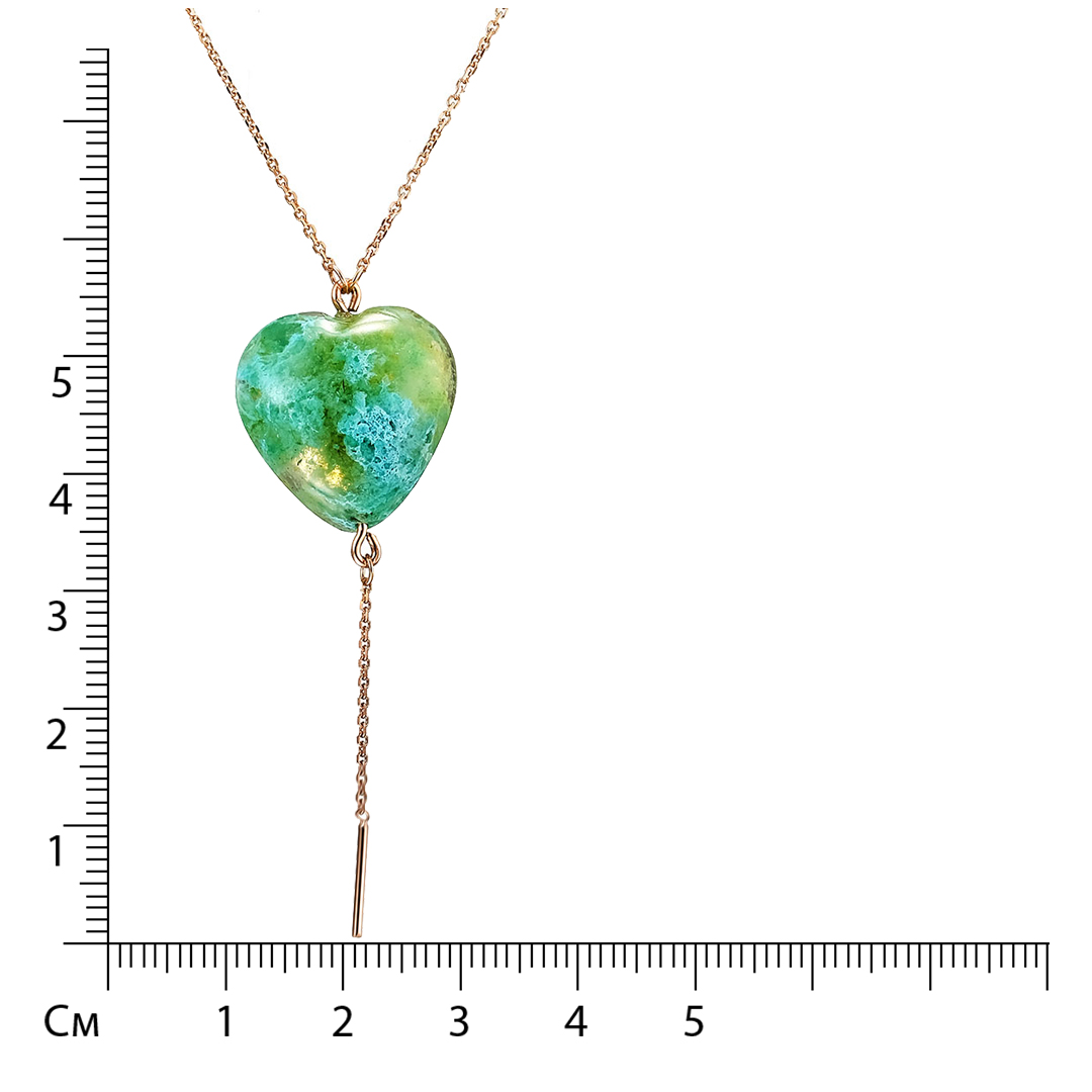 Серебряное колье 925 пробы; плетение Якорное; вставки 1 Янтарь;