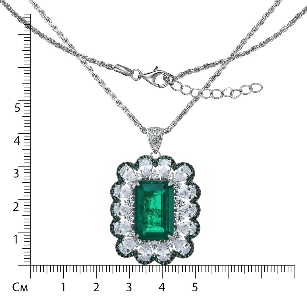 Серебряное колье с фианитами