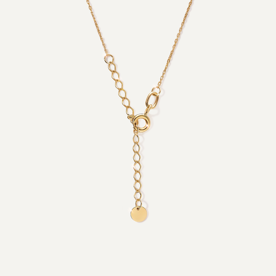 Колье из желтого золота с топазом swiss