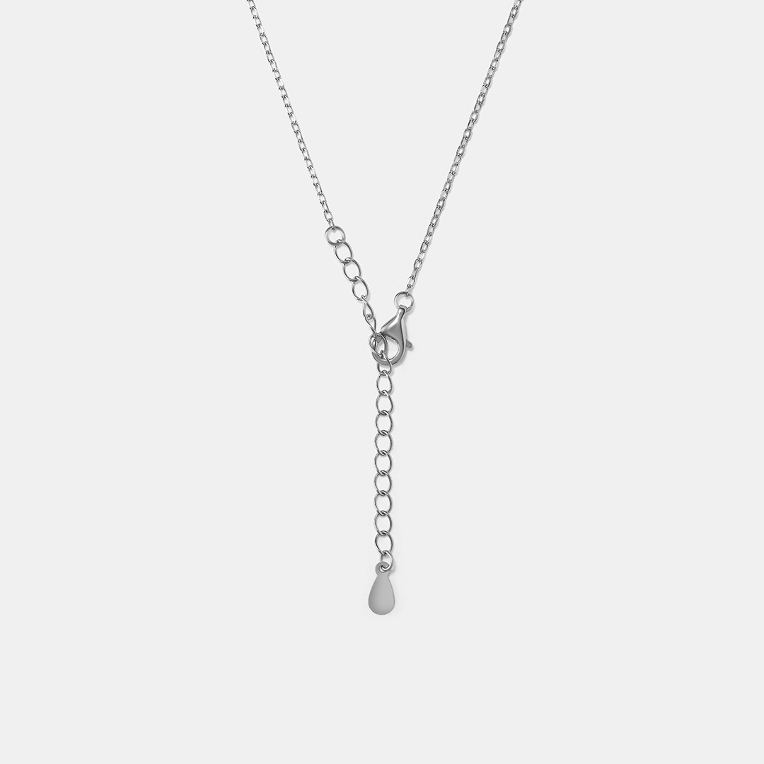 Серебряное колье с кубическим цирконием