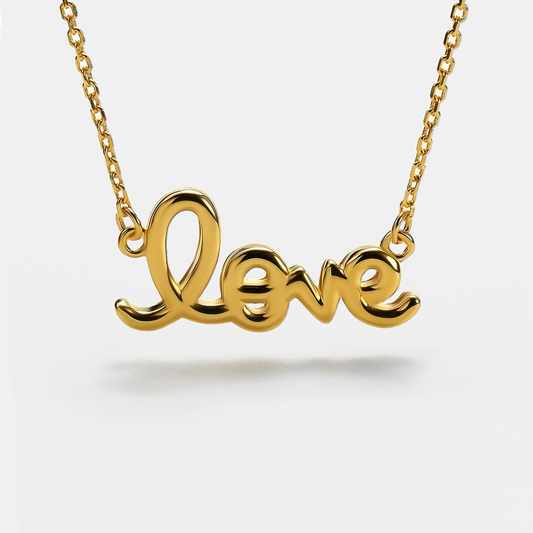 Серебряное колье "LOVE"