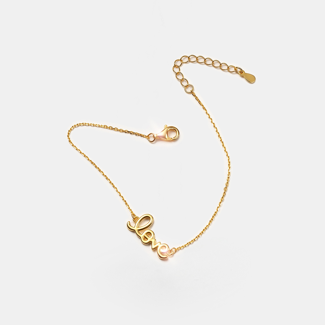 Серебряное колье "LOVE"