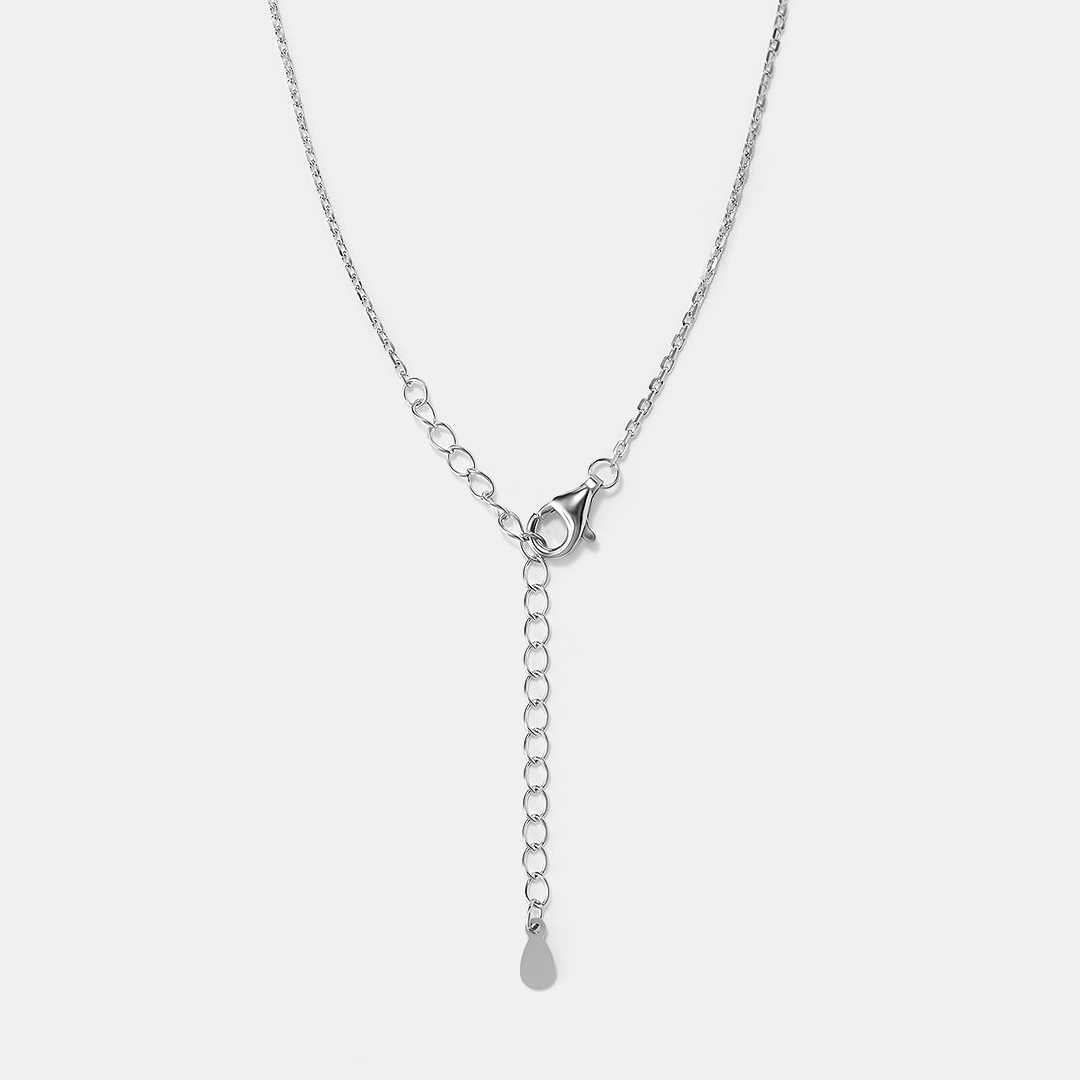 Серебряное колье с кубическим цирконием