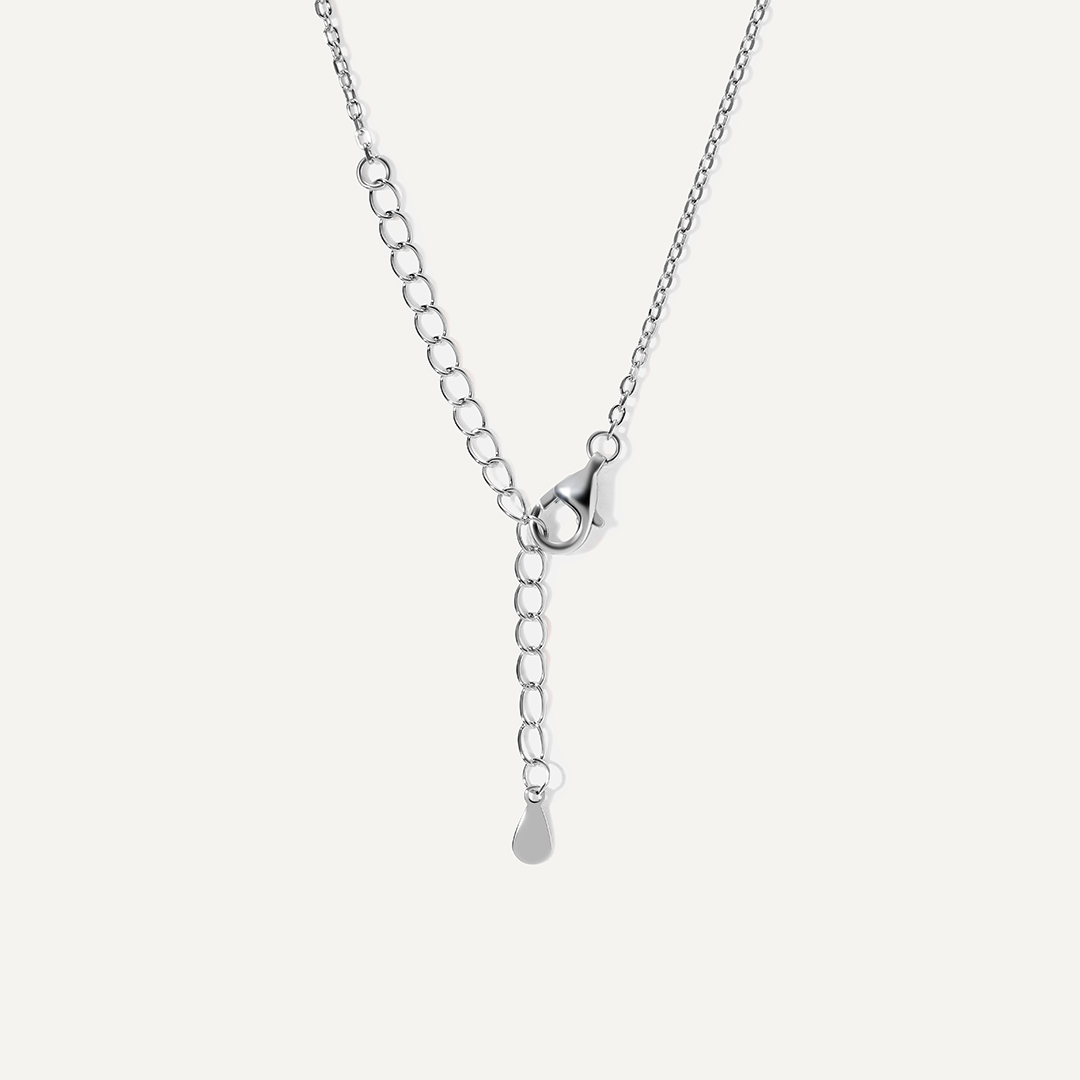 Серебряное колье с кубическим цирконием