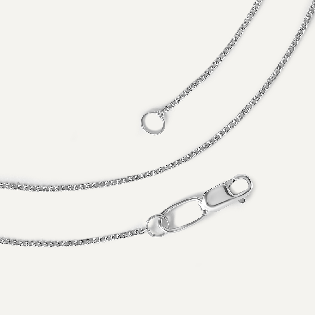 Серебряная цепь плетение "Панцирное"