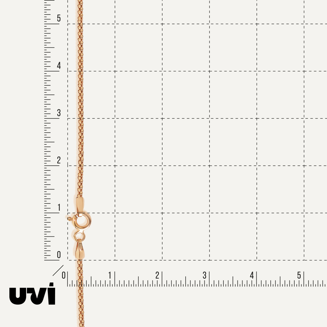 Серебряная цепь плетение "Попкорн"