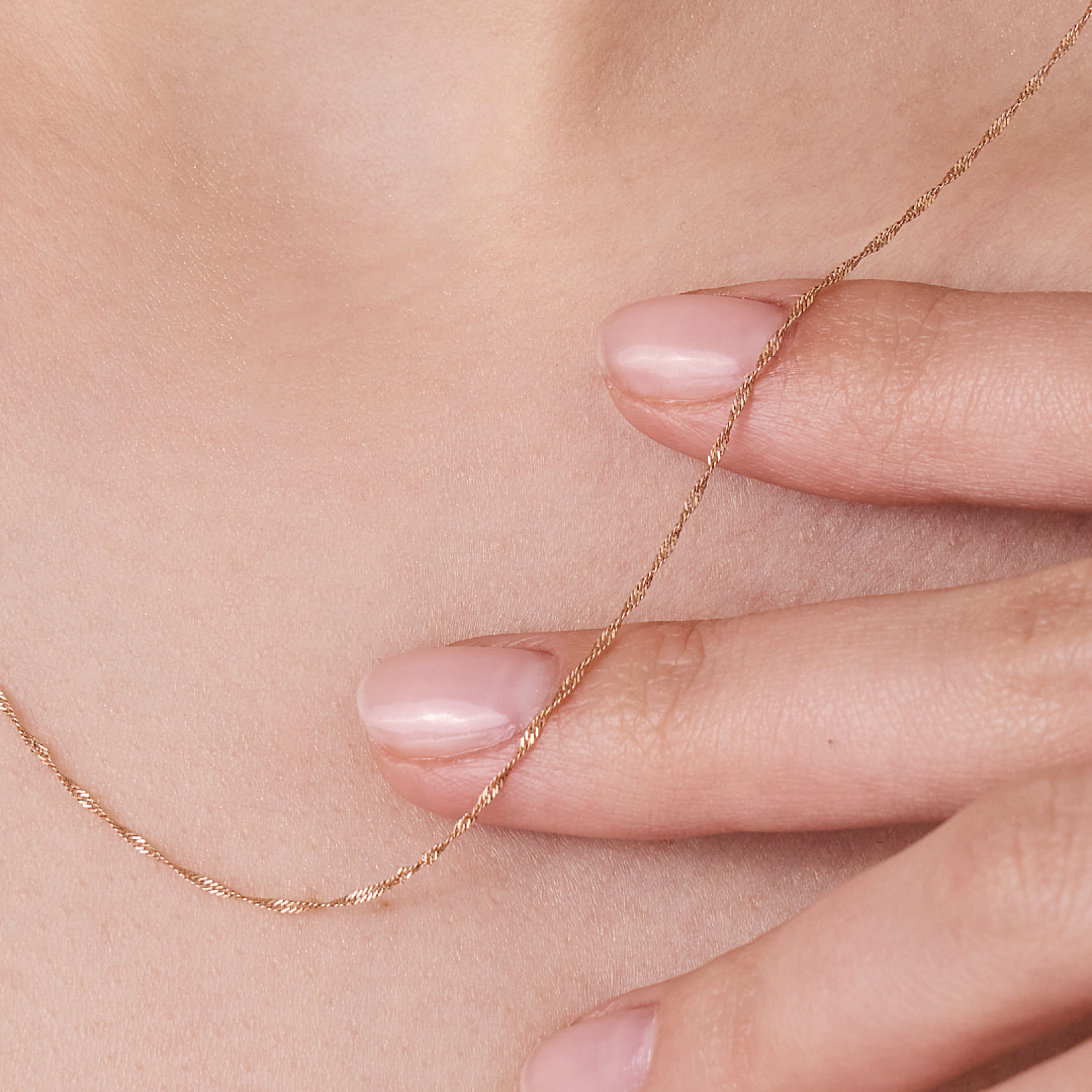 Цепь из золота плетение "Сингапур"