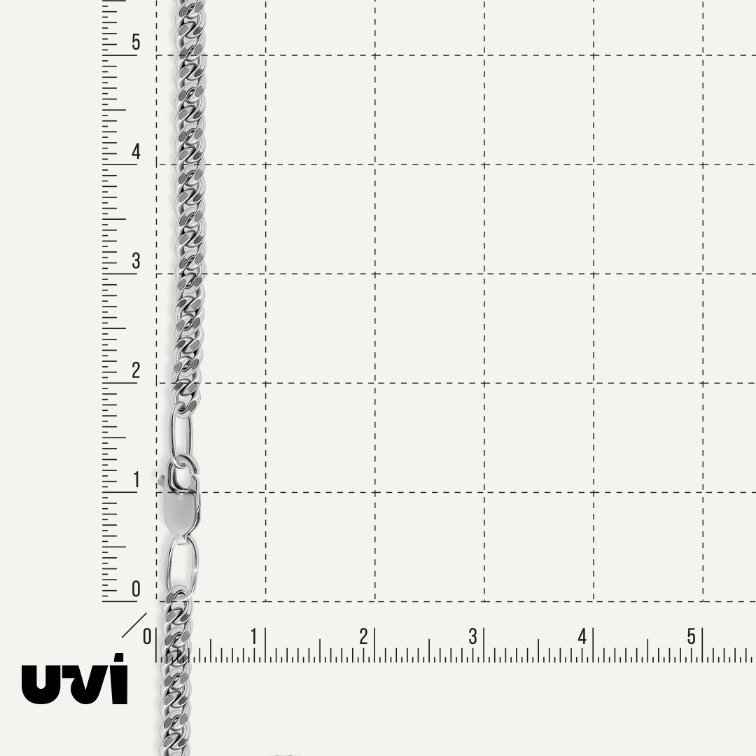 Серебряная цепь плетение "Панцирное"