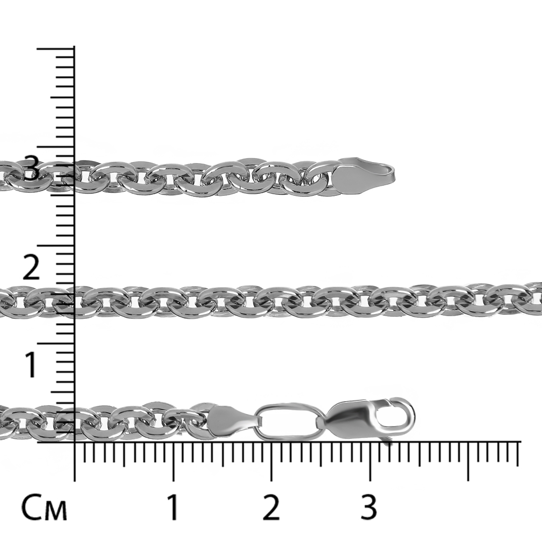 Серебряная цепь плетение "Якорное"