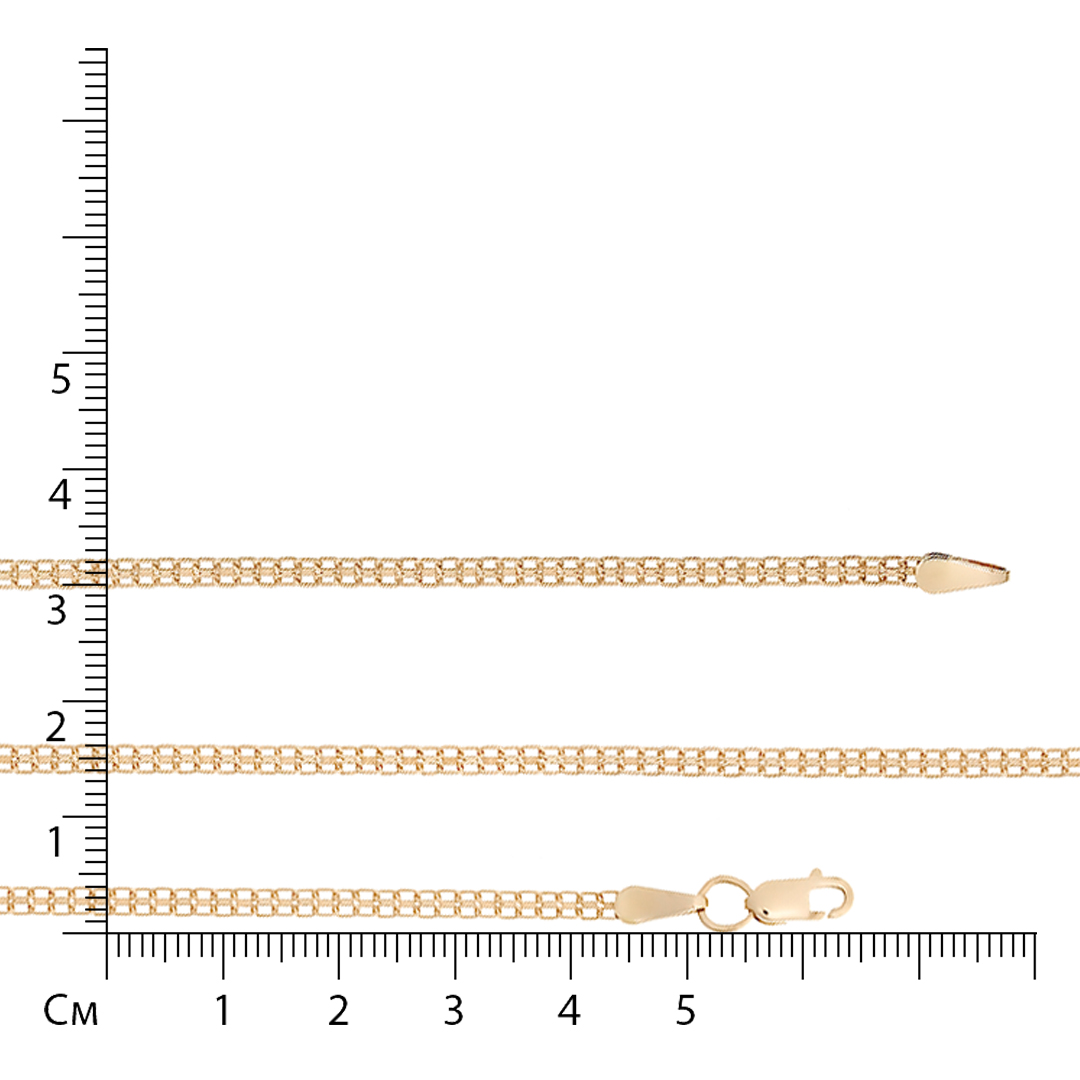 Цепь из золота плетение "Якорное двойное"