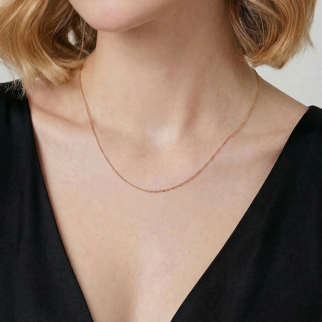 Цепь из золота плетение "Якорное"