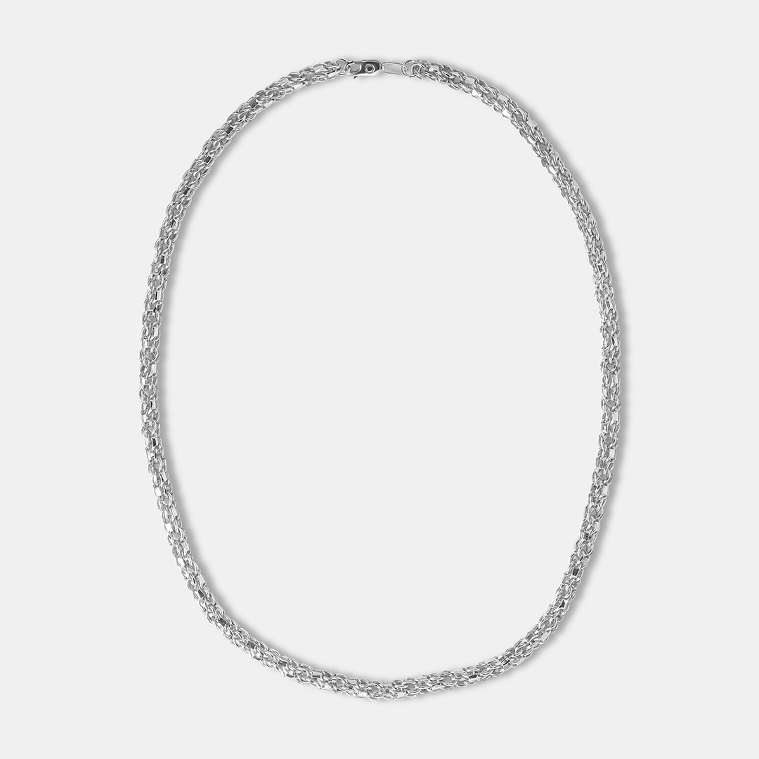 Серебряная цепь плетение "Анаконда"