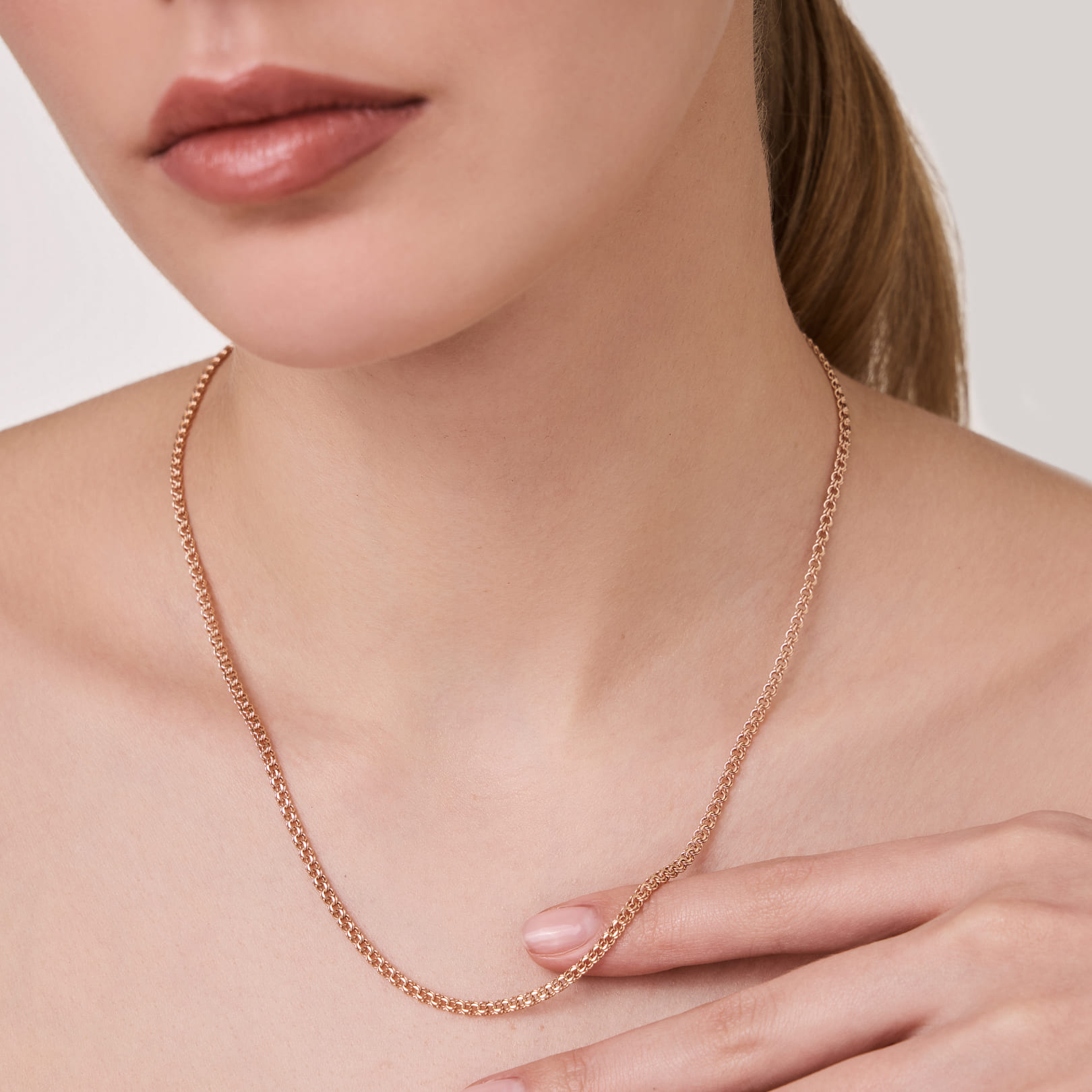 Цепь из золота плетение "Бисмарк"