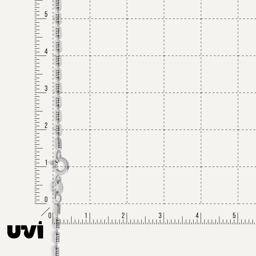 Серебряная цепь плетение "Бочонок"