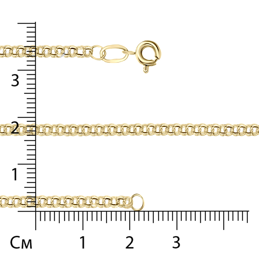 БП-00531757/33.9/ЦЕПЬ, ПЛЕТЕНИЕ БИСМАРК, ЗОЛОТО 585