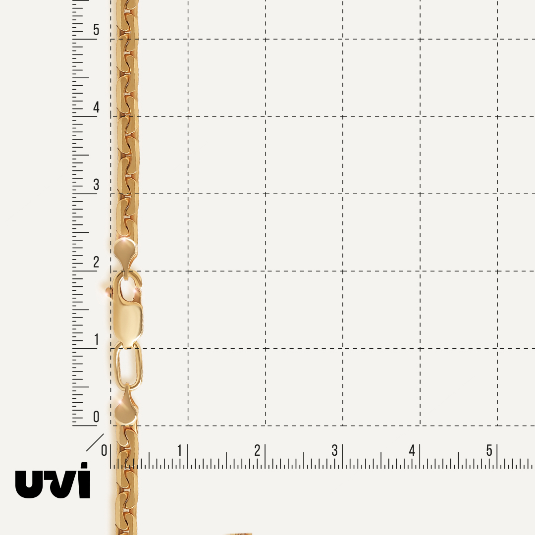 Серебряная цепь плетение "Якорное" сколоченное