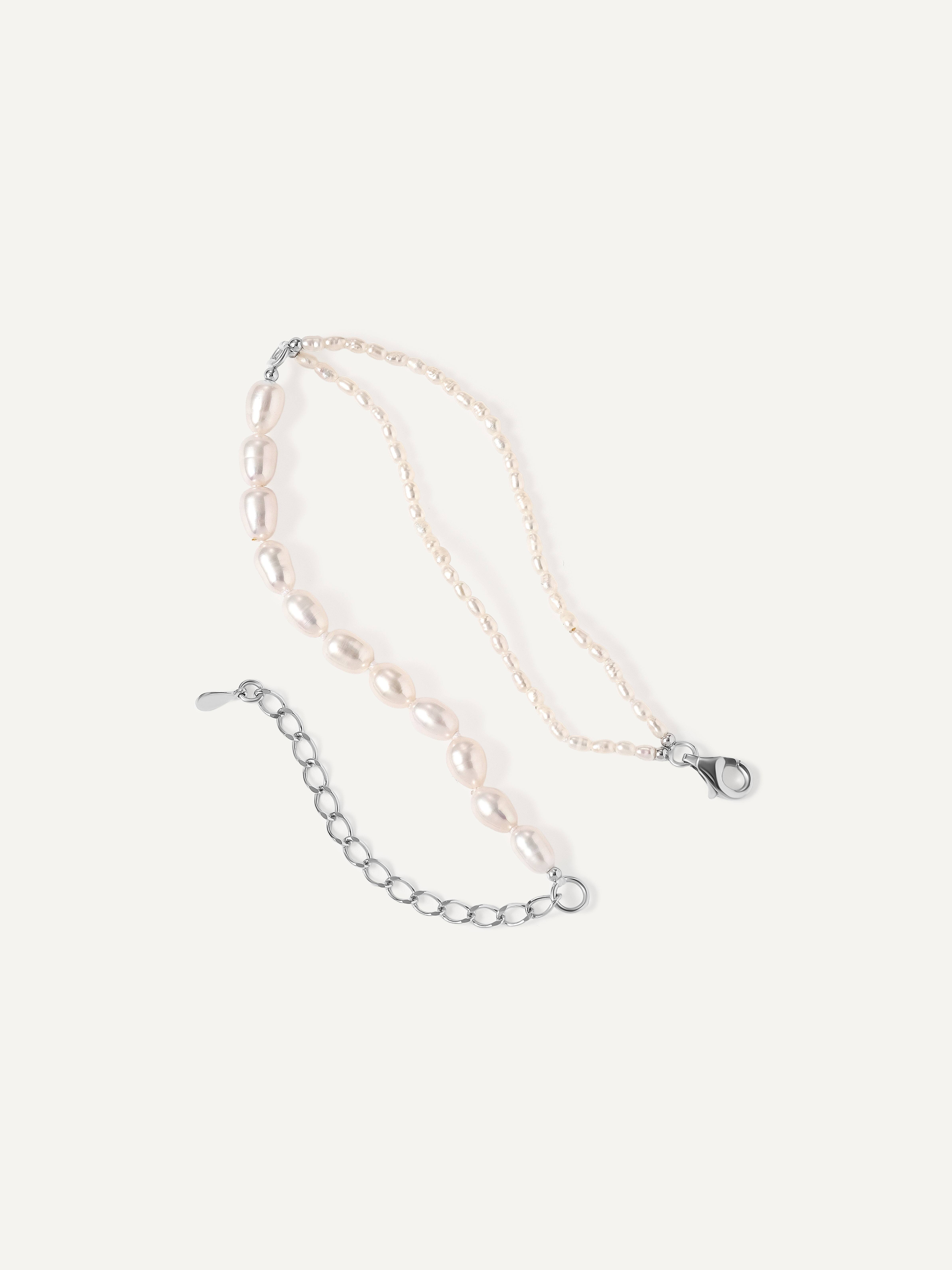 Серебряный браслет с жемчугом