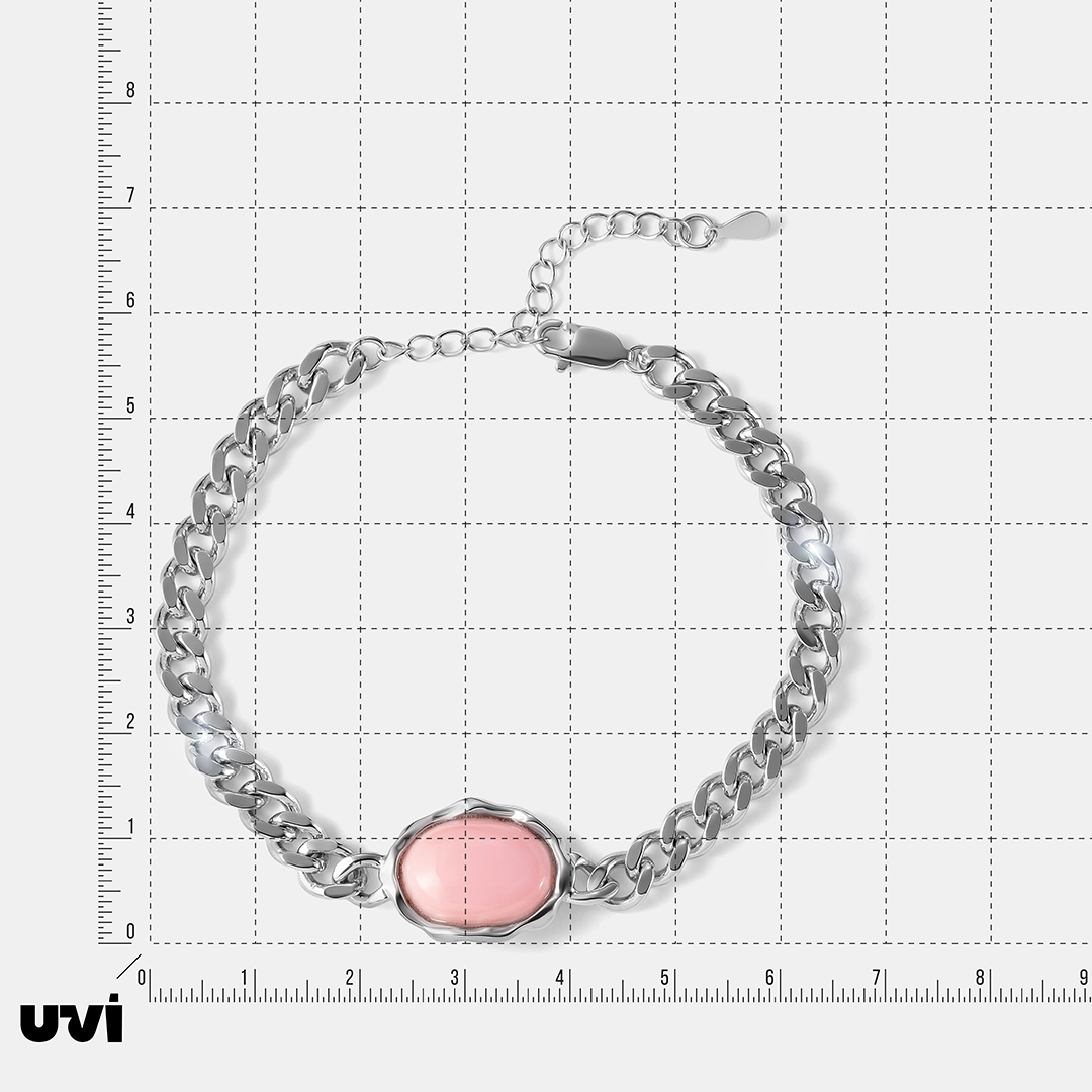 Серебряный браслет с кораллом
