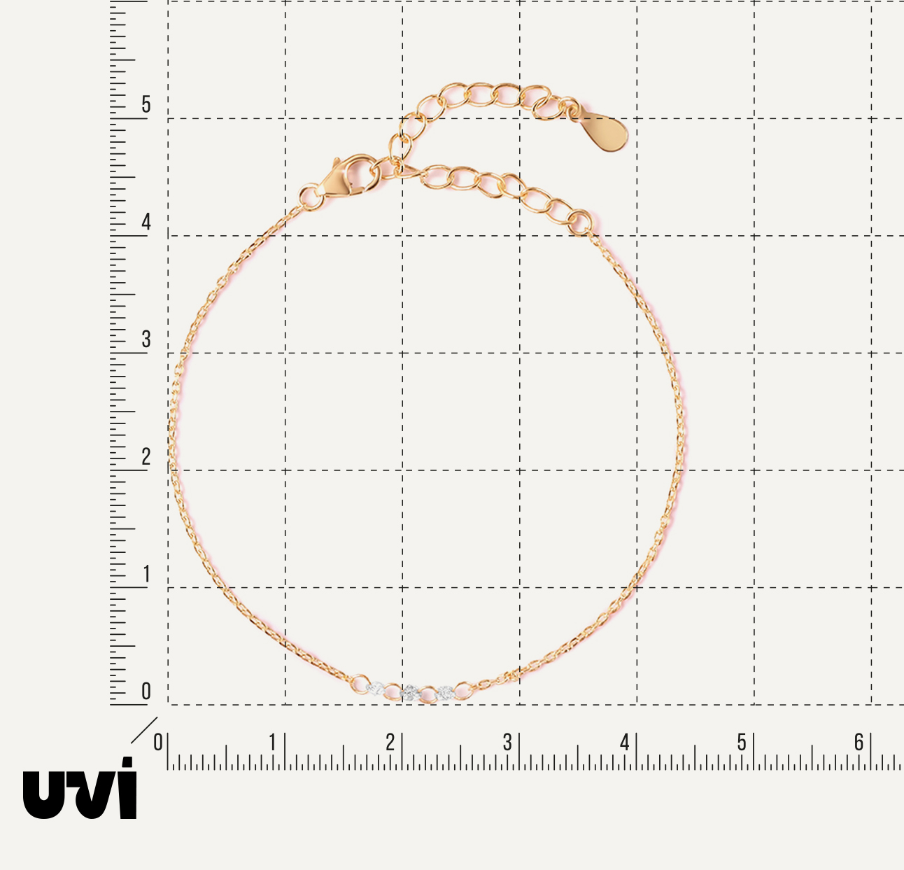 Серебряный браслет с выращенными бриллиантами