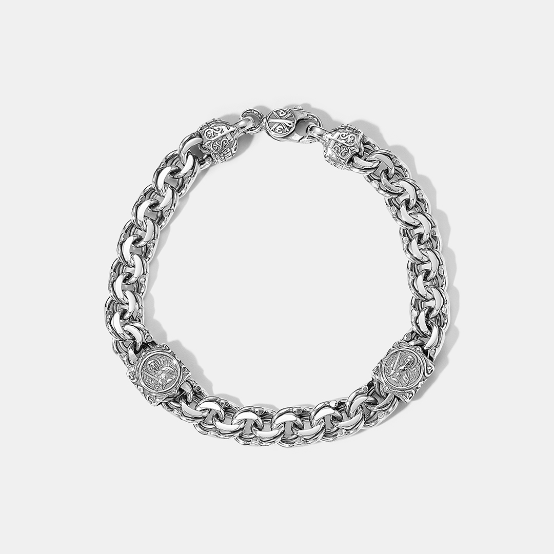 Серебряный браслет "Хризма/Ангел Хранитель"