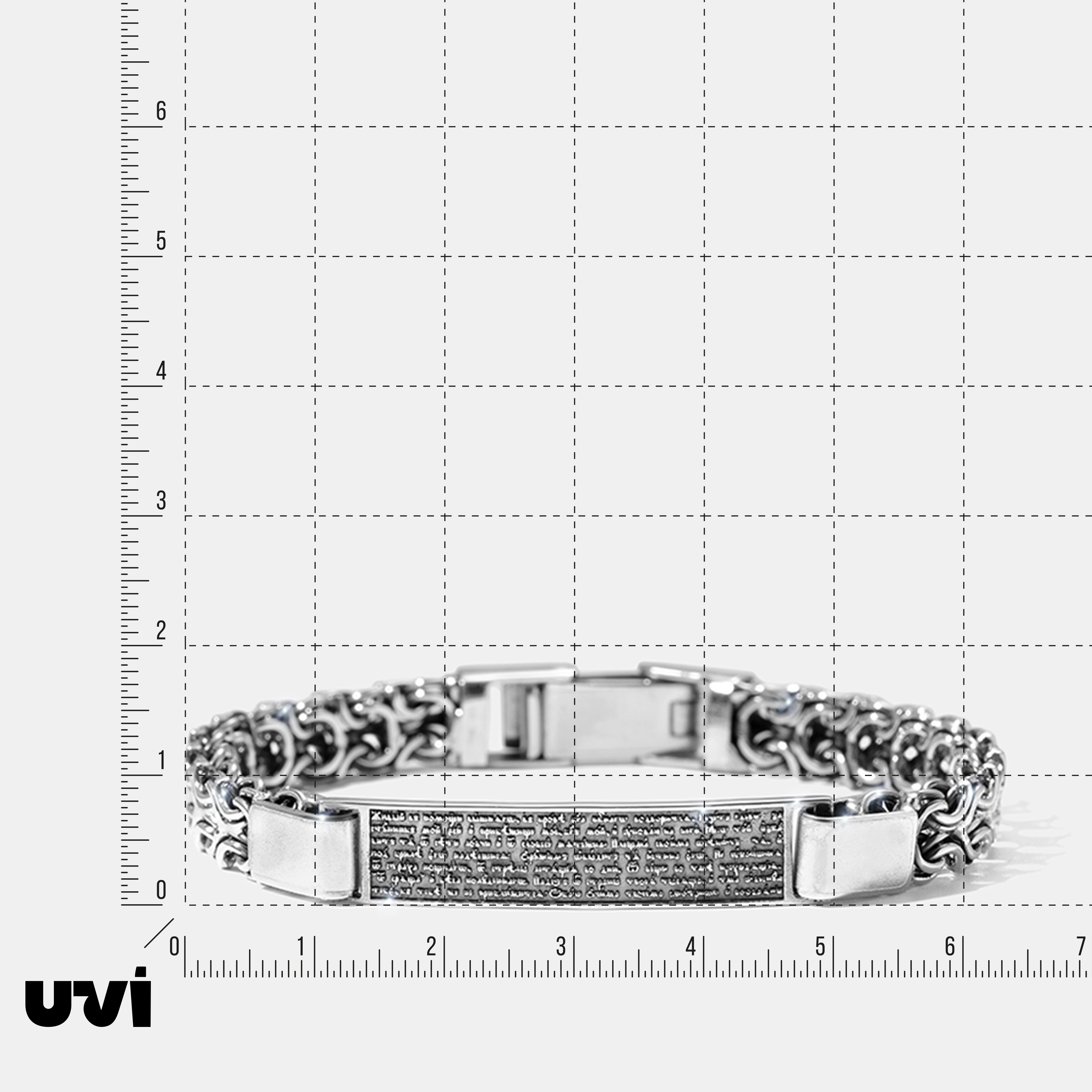 Серебряный браслет "Псалом 90"