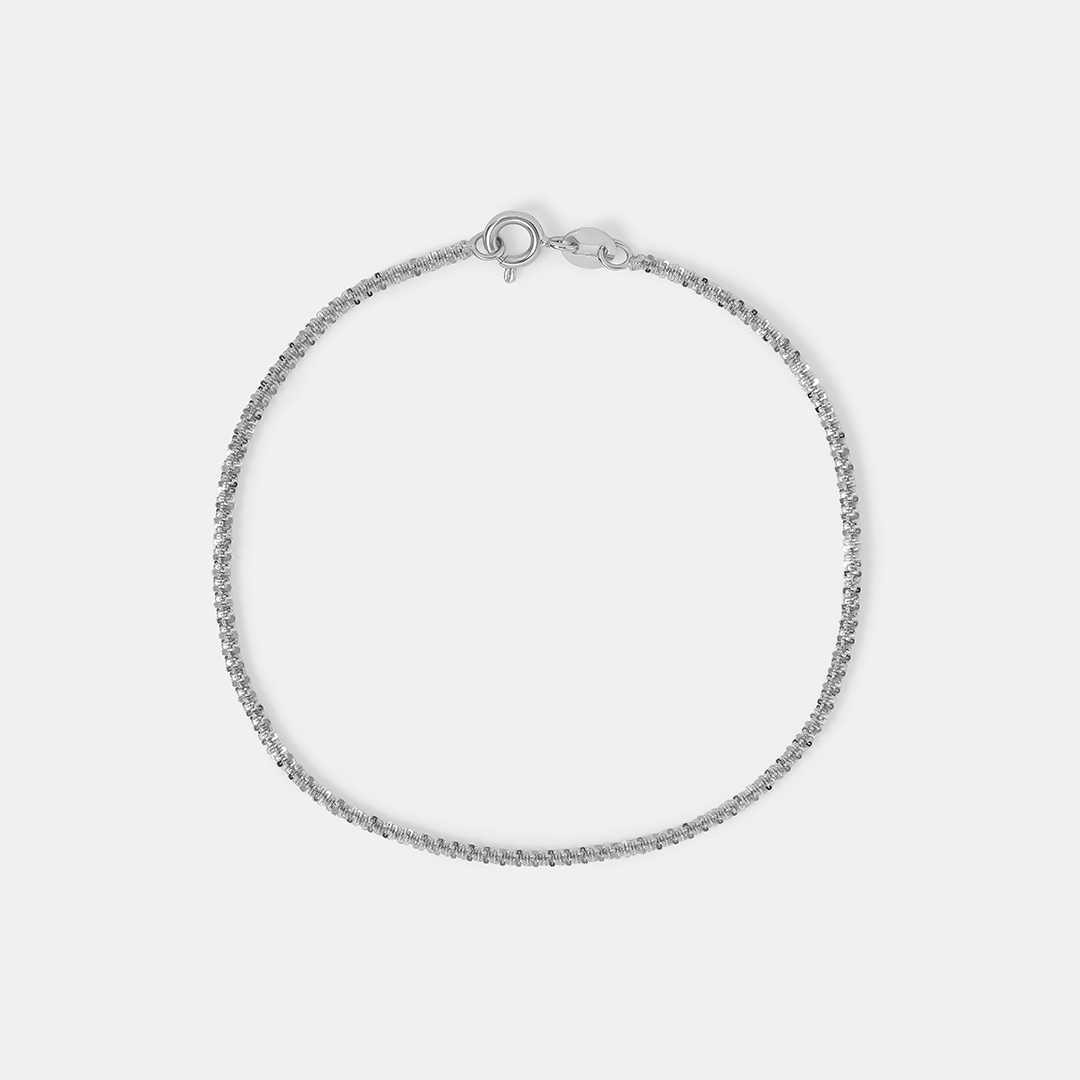 Серебряный браслет плетение "Крис-Крос"