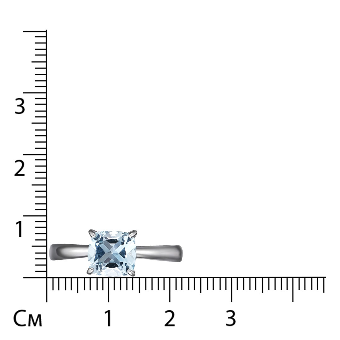 Серебряное кольцо с топазом Sky