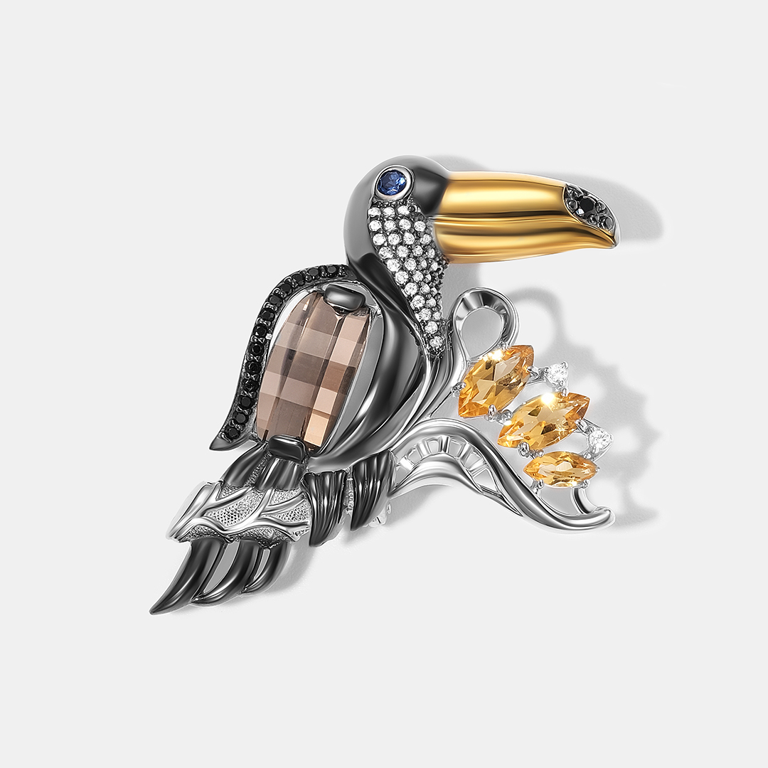 10222-000122 Брошь (Ag 925)