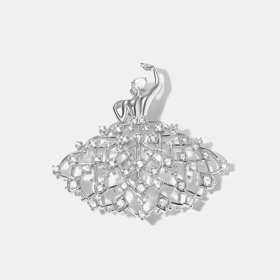 10223-000089 Брошь (Ag 925)