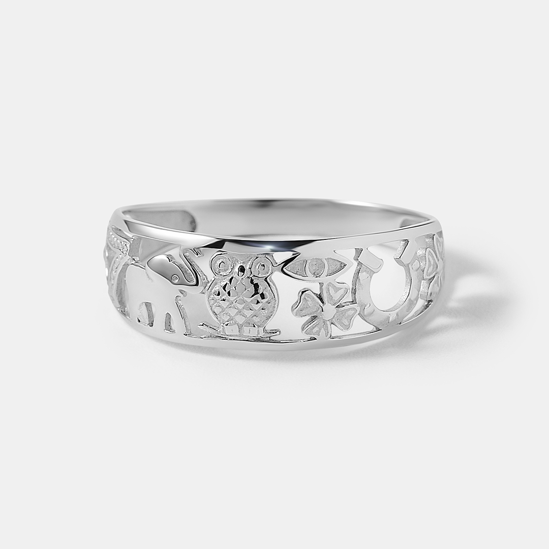 Кольцо из золота с изумрудами