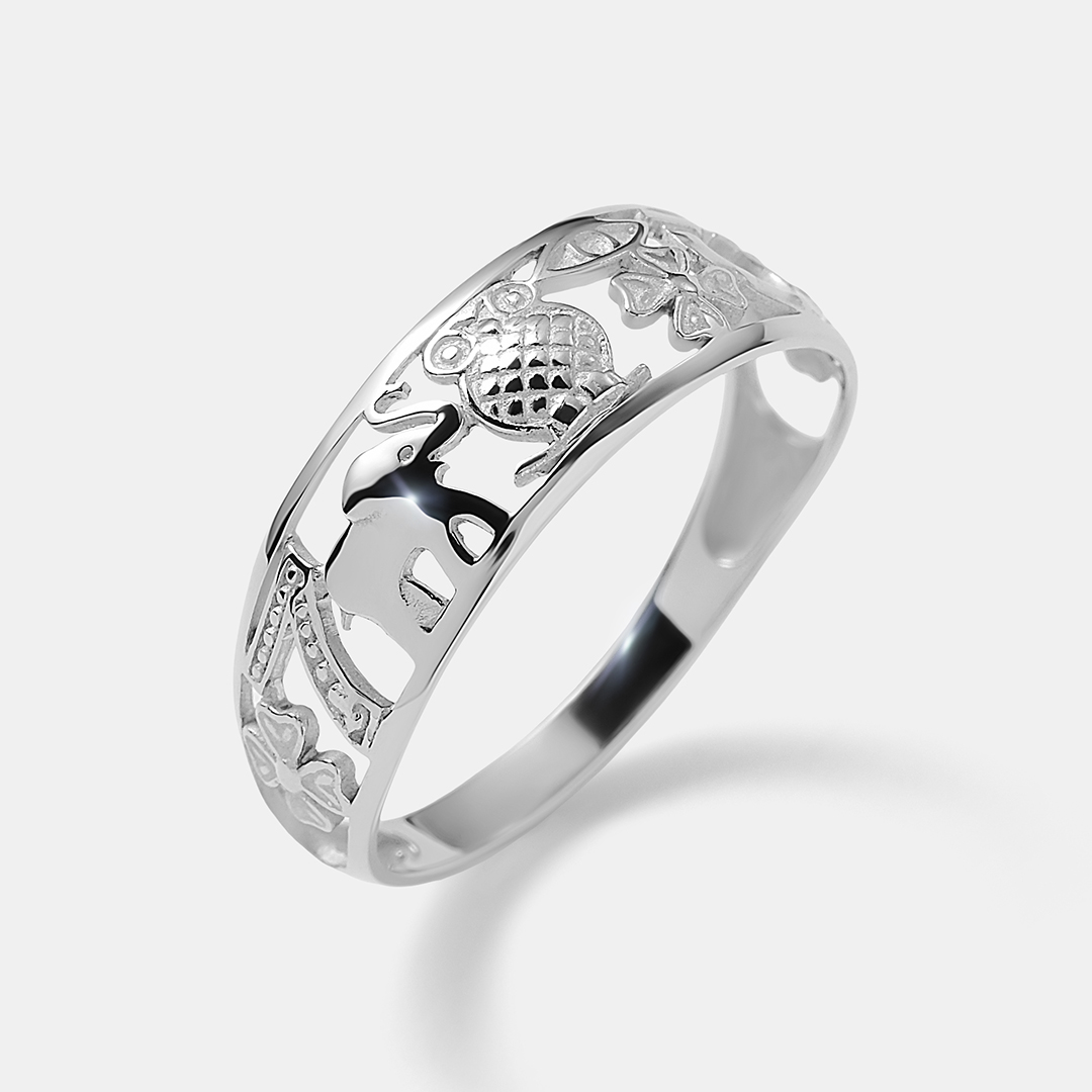 Кольцо из золота с изумрудами